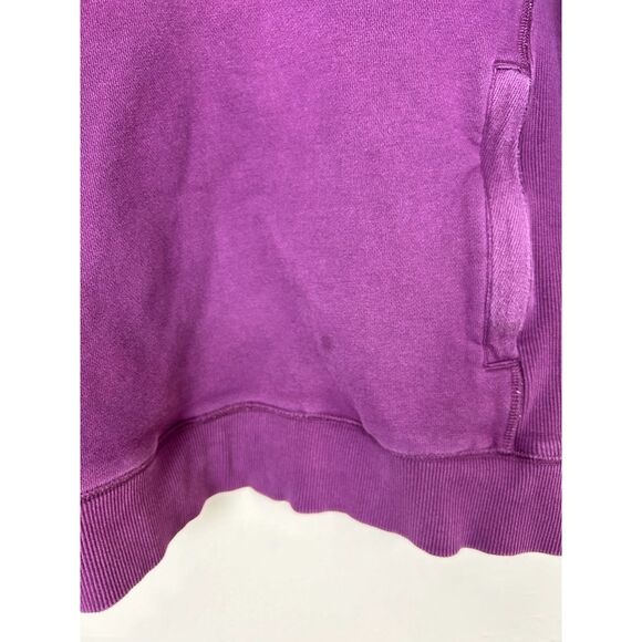 Duluth Trading Sweatshirt Women's M Purple Zip Pocket‎ Heavyweight CrewNeck - Picture 10 of 10